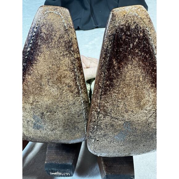 OLD GRINGO RARE Python Skin Western Cowgirl Boots Aqua Mint Green 8.5B Baroque - Picture 12 of 12